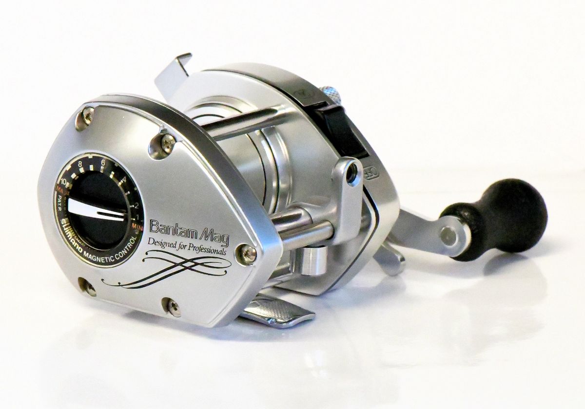 Moulinet Vintage Shimano Bantam Mag 201 SG - Main Gauche - Fabriqué Au Japon - Pour Pêche Professionnelle